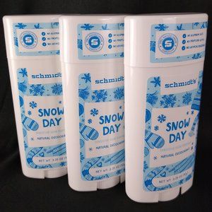 3x Schmidt's Deodorant Snow Day - No Aluminum- NEW